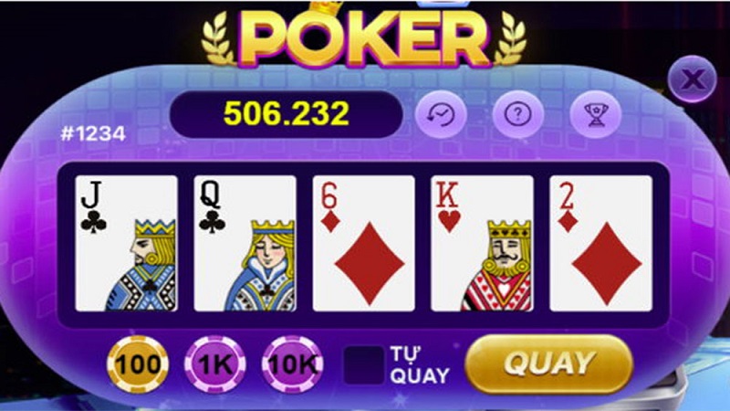 Các tổ hợp trúng thưởng trong mini poker