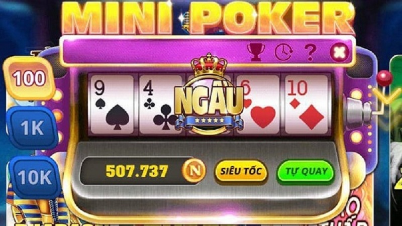 Tính năng hỗ trợ của mini poker