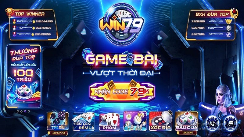 Cổng game win79 siêu hấp dẫn